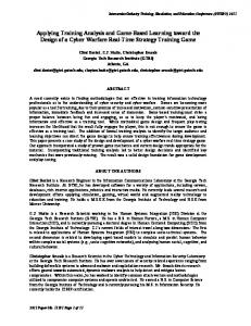 07.01.2011 - IITSEC CyberWarRTS RTS Paper