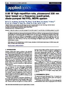 0.95 W high-repetition-rate, picosecond 335 nm ... - OSA Publishing