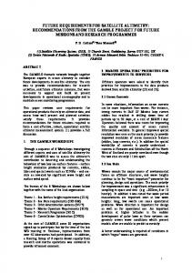 1 future requirements for satellite altimetry - CiteSeerX