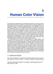 1 Human Color Vision