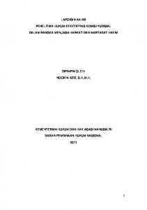 1 laporan akhir penelitian hukum efektifitas komisi yudisial dalam ...
