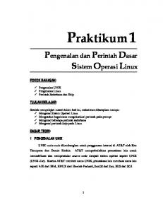 1. Pengenalan dan Perintah Dasar Linux.pdf - Lecturer EEPIS