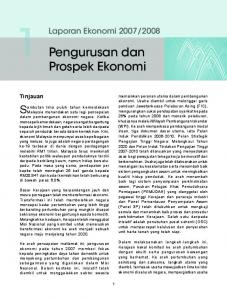 1 Pengurusan dan Prospek ekonomi