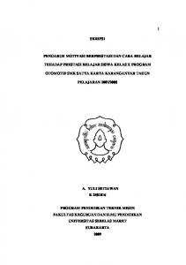 1 SKRIPSI PENGARUH MOTIVASI BERPRESTASI DAN CARA ...