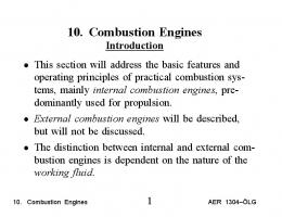 10. Combustion Engines