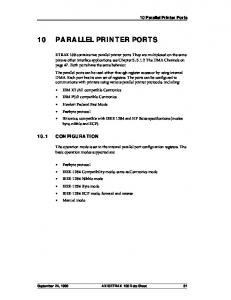 10 PARALLEL PRINTER PORTS