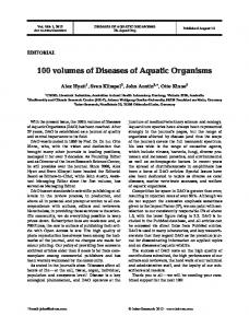 100 volumes of Diseases of Aquatic Organisms