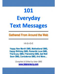 101 Everyday Text Messages - 5star SMS