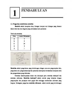 1.1. Pengertian statistik dan statistika