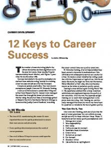 12 Keys to Career Success