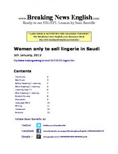 13-Page PDF Handout - Breaking News English