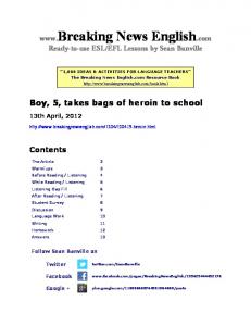 13-Page PDF Handout - Breaking News English