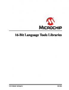 16-Bit Language Tools Libraries