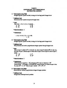 17 PAKET 1 CONTOH SOAL DAN PEMBAHASAN MATEMATIKA ...