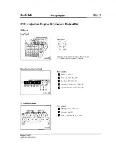 1998 Audi A6 Wiring Diagram