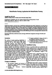 2. Rehabilitation Nursing - Semantic Scholar