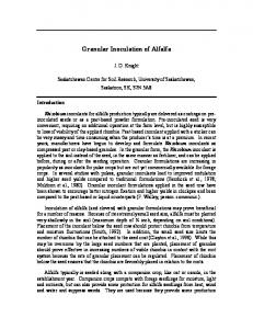 2000 - Granular Inoculation of Alfalfa