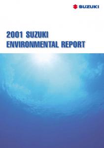 2001 SUZUKI ENVIRONMENTAL REPORT