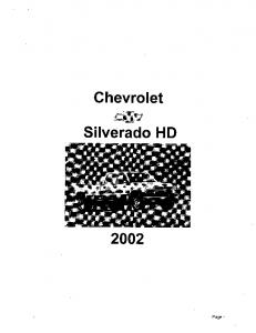 2002 Chevrolet Silverado HD