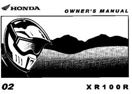 2002 - Honda Motorcycles