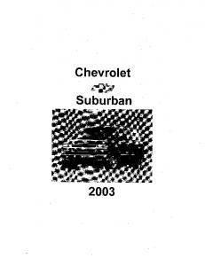 2003 Chevrolet Suburban