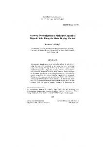 2004_Accurate determination of moisture content of organic soils ...