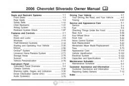 2006 Chevrolet Silverado Owner Manual