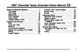 2007 Chevrolet Suburban Owners Manual