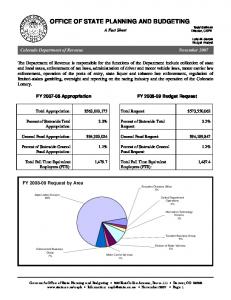 2007 - Colorado Department of Education