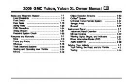 2009 GMC Yukon Owners Manual