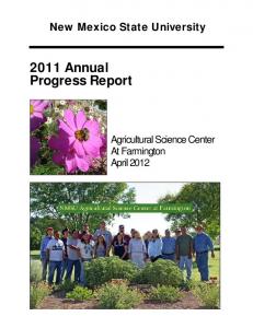 2011 Annual Progress Report