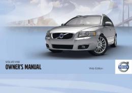 2011 Volvo V50 Owners Manual