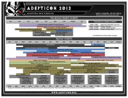 2012 Event Schedule