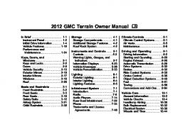 2012 GMC Terrain Owners Manual - GMPP