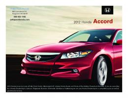 2012 Honda Accord Brochure