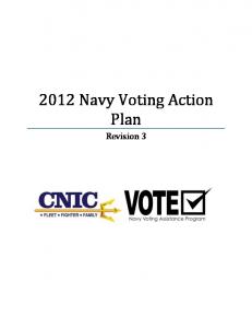 2012 Navy Voting Action Plan