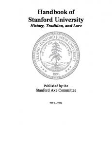 2013-2014 Stanford Handbook