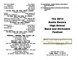 2013 Festival Program