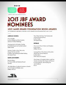 2013 jbf award nominees 2013 jbf award nominees - James Beard