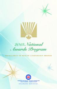 2013 National Awards Program