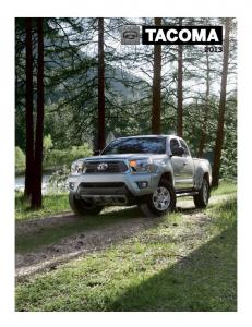 2013 Tacoma eBrochure