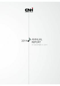 2014 ANNUAL REPORT - cnh