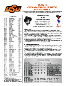 2014 Baseball Game Notes.indd