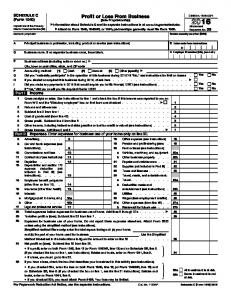 2014 Form 1040 (Schedule C)