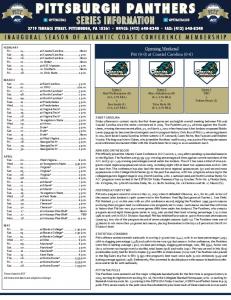 2014 Pitt Baseball Notes.indd