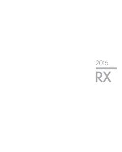 2016 Lexus RX and RX Hybrid Brochure