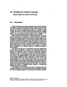 22. Modeling the Network Topology