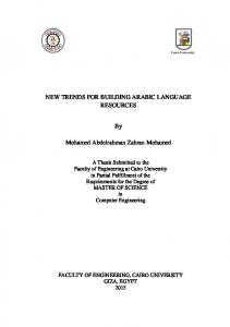 2.3. Arabic Language Resources