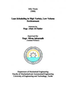 2.4 Lean Manufacturing System