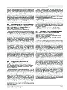 268. Enhancement of DNA Vaccine Potency by Coadministration of a ...